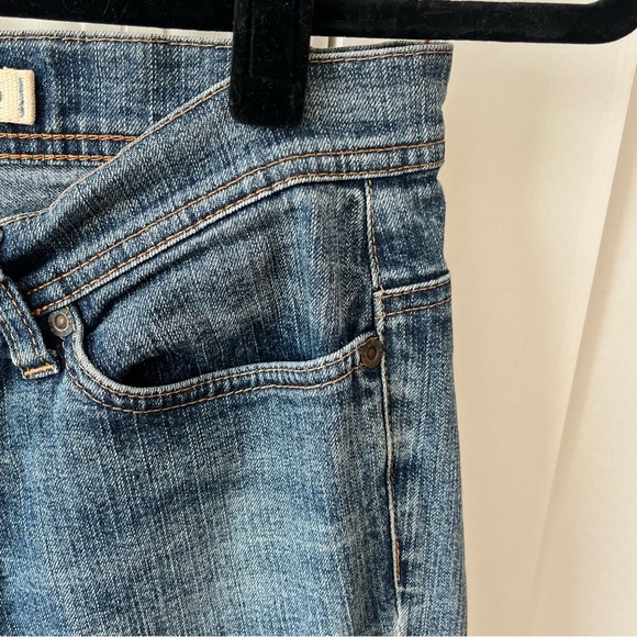 Express Y2K Precision Fit Cetine Low Rise Flare Jeans Medium Wash Blue Sz 0S - Picture 6 of 16